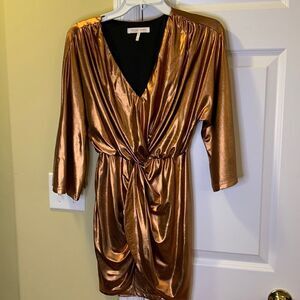 Harper Wren Size XS Party/cocktail gold/bronze mini dress.